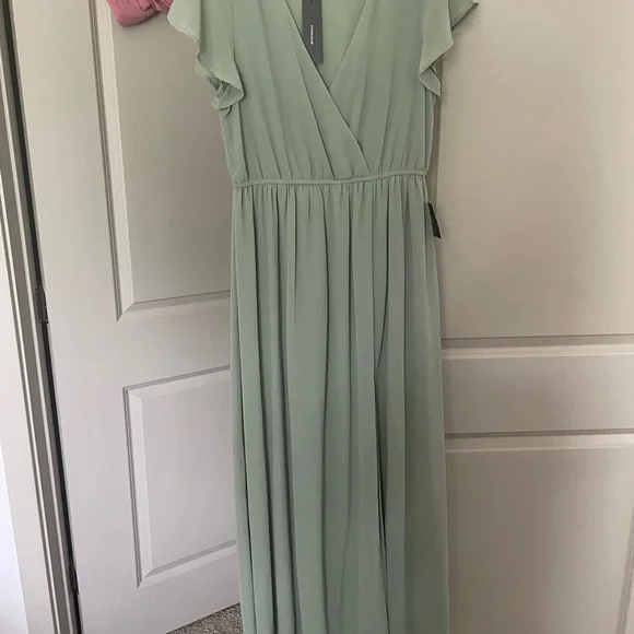 Lulus lost in the moment sage brush maxi dress - Picture 3 of 3